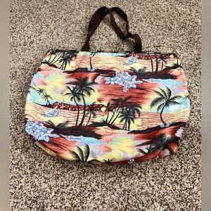 LeSportSac Lot Hawaiian Tropical Sailboat Beach Sunset Bag Wallet Set
